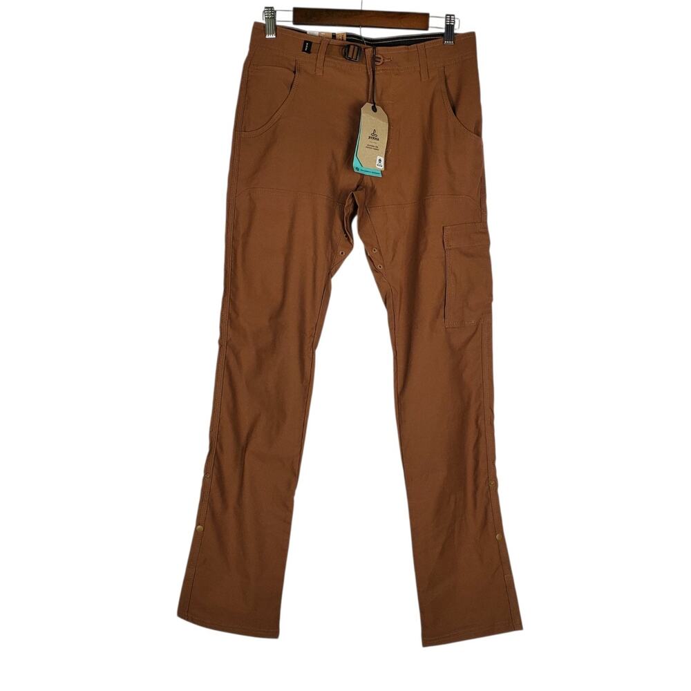 NEW Prana Stretch Zion Slim Pant II Mens 28x32 Sepia Brown Hiking Tapered Leg